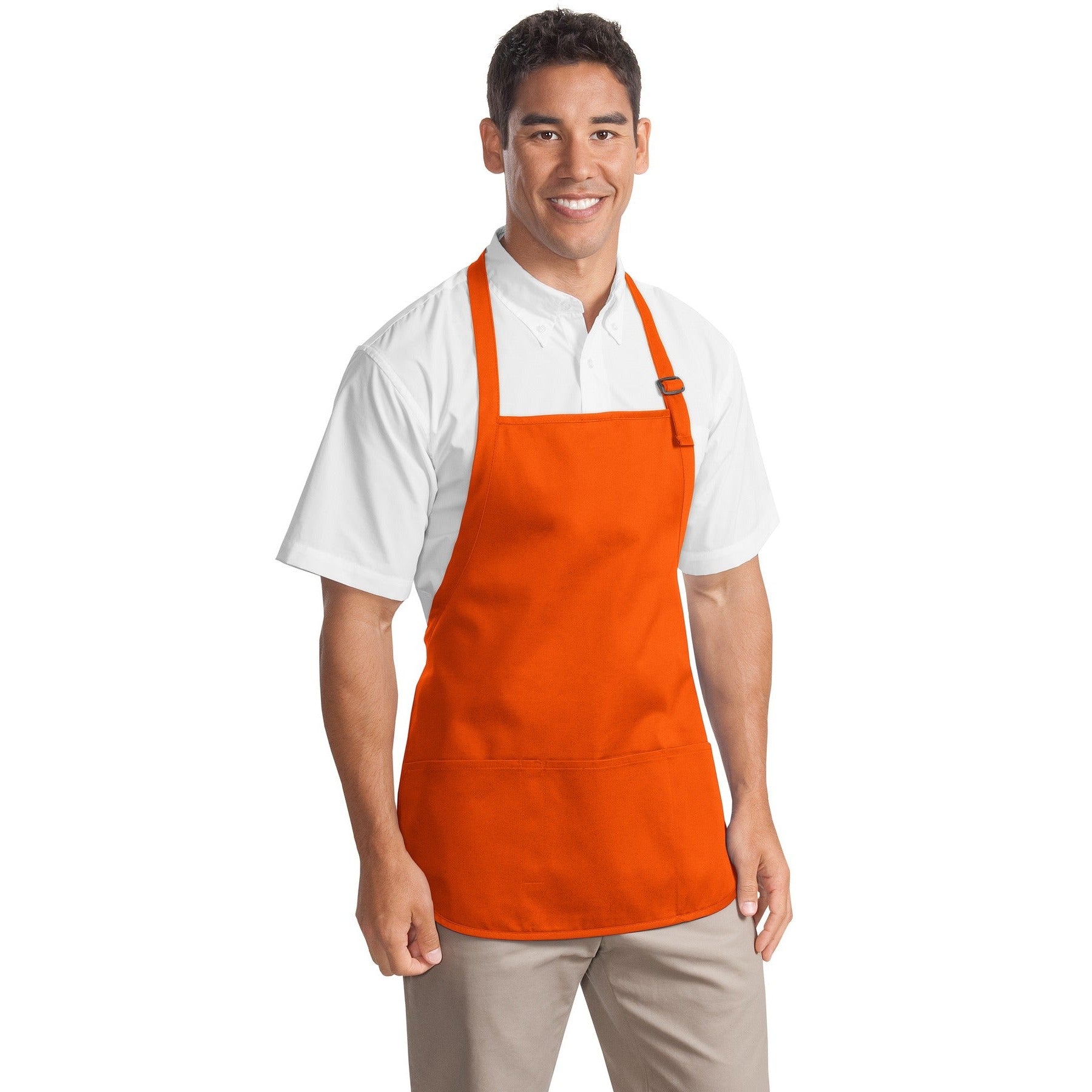 Port Authority-Port Authority® Medium-Length Apron with Pouch Pockets. A510-MedTech-5